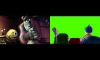 Inside Out Emotions Watching Monsters, Inc. Theatrical Trailer