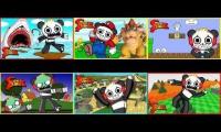6 Combo Panda Videos Playing At Once