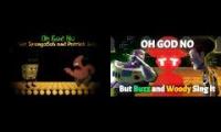 SpongeBob and Buzz vs Patrick and Woody