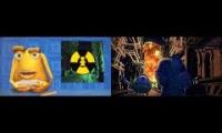 Monsters Inc. (2001) - Harryhausens Invaded Scene! Original vs Unused Explosion Scene Comparison