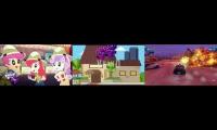 Thumbnail of The Cutie Mark Crusaders & Pinkie Pie Vs Dark Amethyst Bowser & Dark Harley Bowser Vs Sheriff