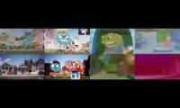 (Remake with Audio) Gumball vs SpongeBob Sparta QuadParison 3 (Comparison #3)