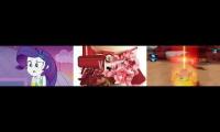 Thumbnail of Applejack & Rarity Vs Dark Aquamarine Forest Amille Orange Citrine & Pear Bowser Vs Professor Z