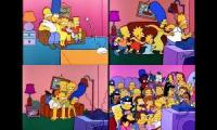 Simpsons couch gags quadparsion