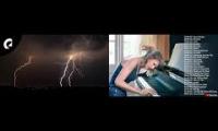 Thumbnail of Piano covers music with rain
