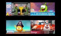 4 cartoon characters