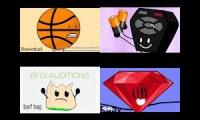 BFDI Auditions Quadparison
