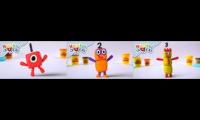 play doh numberblocks 1 to 3