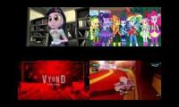 Fluttershy Sci-Twi Sunset Shimmer & Friends Vs 6 Dark Bowsers Vs Mater The Greater For Bugssonicx