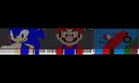 Dark MIDI With Piano Colors For Three Saga Games Theme Music Song By Szescian Played In Diff. Time