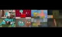 (Remake with Audio) Gumball vs SpongeBob Sparta QuadParison 6 (Comparison #7)