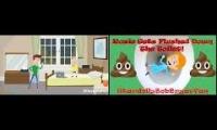 Caillou Flushes Rosie Down The Toilet English VS Arabic