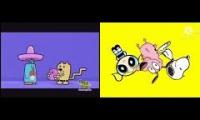 Fiesta de Mascotas - Wow! Wow! Wubbzy vs burbuja y coraje Comparación
