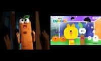 all hey duggee stick songs playing at once