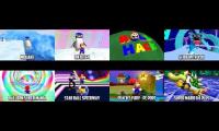 Thumbnail of all 8 unreal sm64 videos playing at once part 1