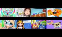 8 videos playing at once balloon mania pretty cure and others