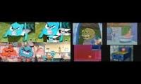 Thumbnail of (Remake/Take 2) Gumball vs SpongeBob Sparta QuadParison 8 (Comparison #9)