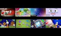 8 videos playing at once be crushed by a speeding wall rebonbon and others