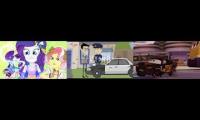Thumbnail of Twilight Sparkle Rarity Applejack & Their Friends Vs 6 Dark Bowsers Vs Carbon Fiber Lightning