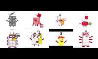 BASE 1 TO BASE 8 Numberblocks band