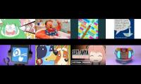Thumbnail of 8 videos playing at once vannamelon somthing special and others
