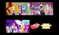The Dazzlings Lady Tirek Twivine Sparkle & Professor Zundapp Battle