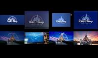 All disney old and new logos at same time