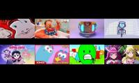 Thumbnail of 8 videos playing at once max and ruby somthing special and others