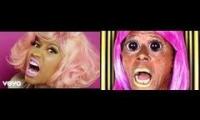 Nicki Minaj - Stupid Hoe Parody VS Original