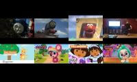 Thumbnail of Thomas and Neville Goes to fast then tumbled off the track and everyone crashed.