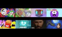 Thumbnail of 8 videos playing at once vannamelon max and ruby memo twister hey duggee and others