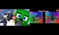 Gummy bear Minecraft VS tom VS Sonic VS blix