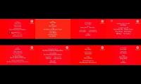 8 red and black peppa pig credits