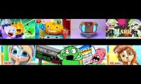 the ultimate 8 videos playing at once bfdia 13 roots and fruits and others
