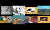 all random Disney Cartoons at the same time