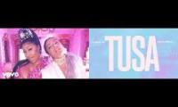 Thumbnail of Tusa Original vs Letra Comparison