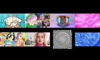 Thumbnail of the ultimate 8 videos playing at once rosalina vannamelon memo twister rafflesia channel and others