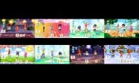 Nickelodeon Dance (2011): Fancy Footwork Songs (8 songs played at the same time)