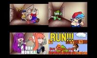 Thumbnail of Run!!! Jeffy, Martin, Fliqpy & Bf Cover + Monika, Yuri, Mario & Skyblue Cover