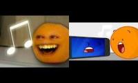 Annoying Orange - Orange Gets Autotuned Original vs BFDI Style