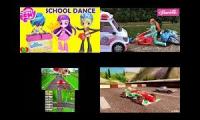 Thumbnail of Equestria Girls And Barbie Dolls With Mario Kart 7 Local Multiplayer & Cars 2 Squad Series
