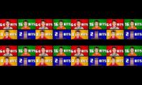 Thumbnail of 32 people saying the bits 64 32 16 8 4 2 1 ½ ¼ ⅛