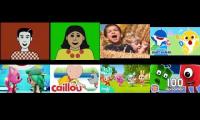 All Full Videos played at once 1-8