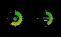 100 seconds vs 500 seconds countdown (BBC News Remix LED CIRCLE CLOCK VERSION)