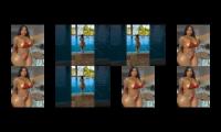 Thumbnail of The Micro Bikini Video Collection: red and blue revealing skimpy micro bikinis: Part Two.