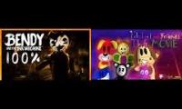 Thumbnail of A walkthrough of Bendy and the Ink Machine and Baby Lamb & Friends: The Movie played at once
