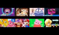 8 videos playing at once hey duggee princess daisy and others