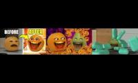 FRUIT FRENZY: ORANGE APPLE AND PEAR REACT TO STUFF FALLING ON PEAR!