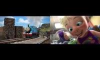 Thomas falls into the cavern and toy story 3 rough play at once