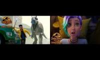 Thumbnail of The trailer is for Jurassic World: Chaos Theory seasons 1 and 2 playing at once